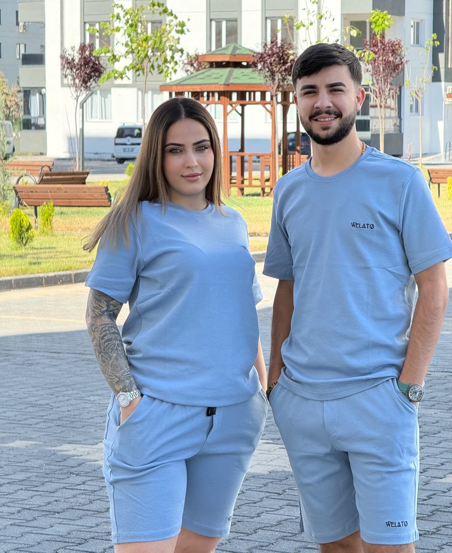 kumas-sortlu-takim-1 36/1 Interlok Kumaş Şortlu Takım ( 1 Adet Takım) - Görsel 1